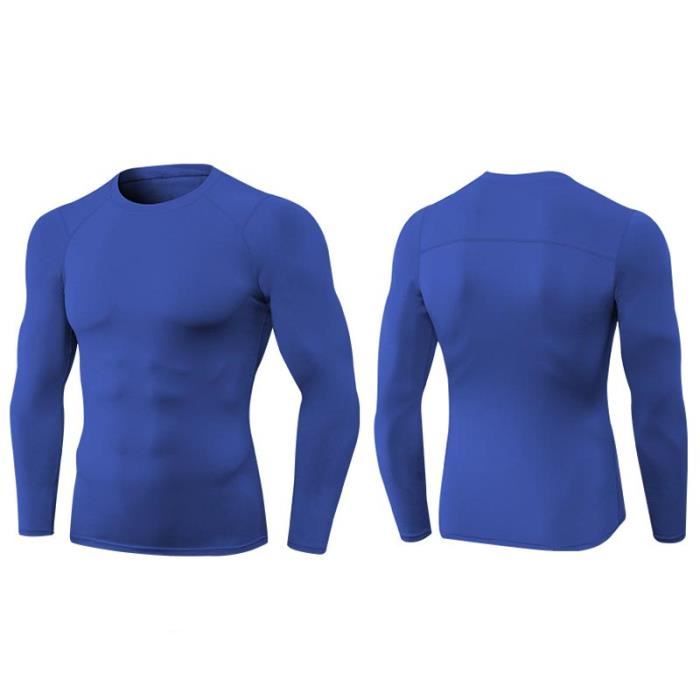 T-shirt de Compression à manches longues - Under Armour - Homme Bleu -  Multisport - Fitness - Respirant Bleu - Cdiscount Sport