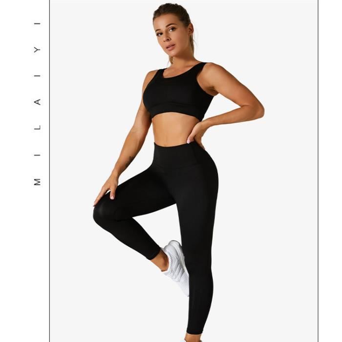 Leggings Femme Pantalon de Sport, Jegging Taille Haute Femme Yoga