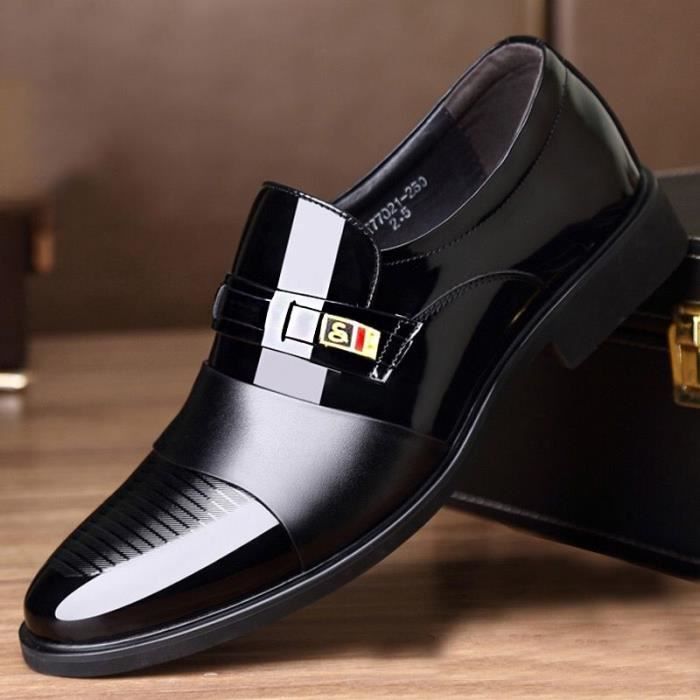Mocassins Wealsex Homme - Simili Cuir, Semelle Caoutchouc, Sans Lacets