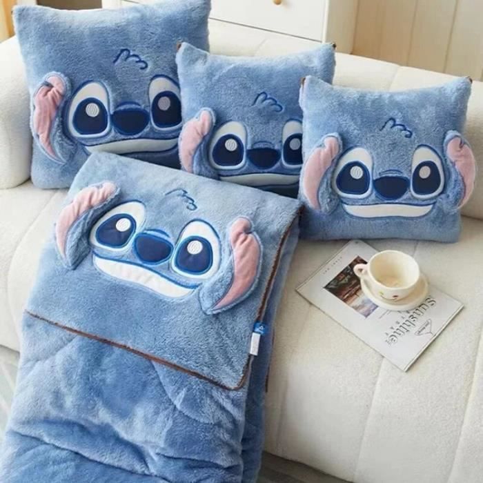 Stitch Throw Pillow Blankets, Couverture de sieste épaissie, Décoration