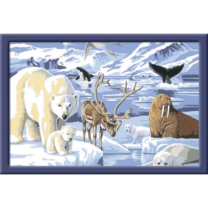 Baker Ross FC262 – 10 Feuilles De Coloriage Velours Animaux De L'Arctique – Activité Manuelle Enfant Dès 3 Ans – Contours Noirs Doux Au Toucher