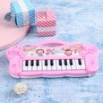 Piano électronique jouet bébé VINGVO - Rose - Jouez et chantez à l'intérieur ou à l'extérieur-2