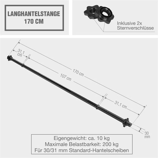 Stop Disques Pour Barre 30mm - Paire De 2 - Sécurité Haltères - Gorilla Sports