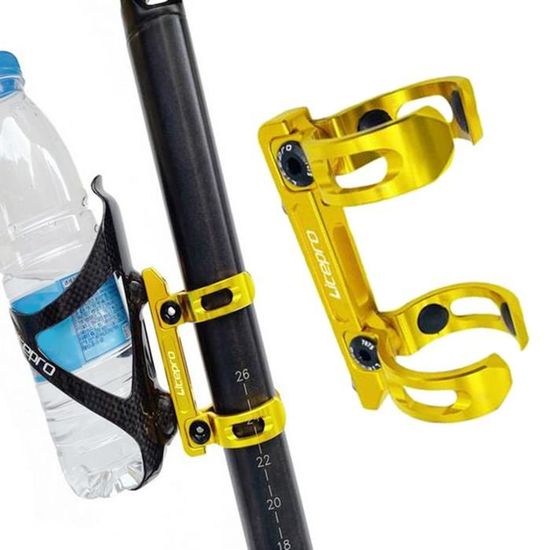 Cyclisme Bouteille d'eau fixe en alliage d'aluminium VTT Support Cage Support vélo boisson 