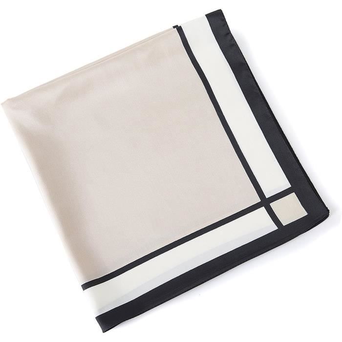 Foulard élégant pour femme Foulard carré Foulard à carreaux Écharpe d