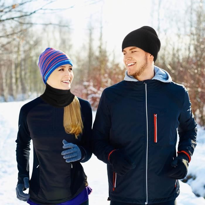 Acheter Cagoule de Ski par temps froid pour hommes, coupe-vent, écharpe thermique  d'hiver, cache-cou pour femmes