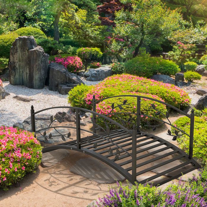 Pont De Jardin En Bois De Cèdre Naturel Par Outsunny De 5 Pi 844-451