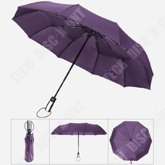 Parapluie Double Toile Résistant Au Vent Smati - Couleur Violet, Neuf Avec étiquettes