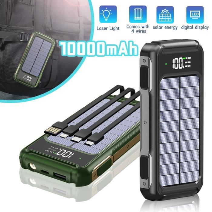 Batterie externe solaire 10000 mah