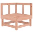 Canapé d'angle en bois de douglas massif - ATYHAO - Gris - Pour jardin, patio ou terrasse-3