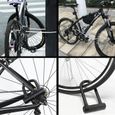 Antivol en U pour vélo Thanmoer avec câble de 1.2 m - Blanc/Noir-3