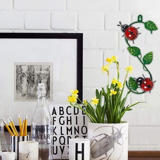 Coccinelle En Métal à Planter CIM CM60827 Décoration Extérieur