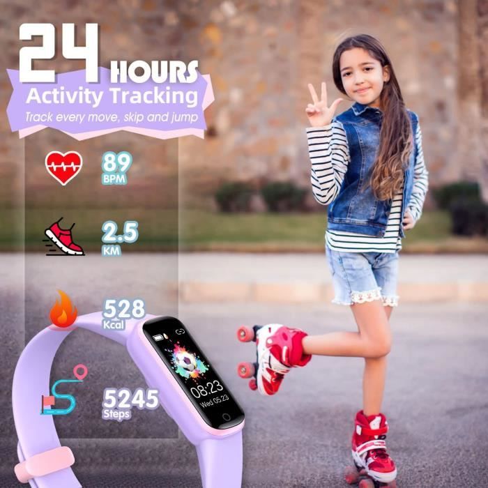Montre connect e avec Bracelet de Rechange pour Enfants Filles