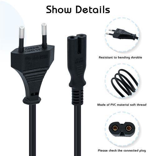 MEIC Câble de cordon d'alimentation AC de 1,5 m Mcbazel pour PS5 / PS4 /  PS3 / Xbox Series X - Prise UE - Cdiscount Informatique