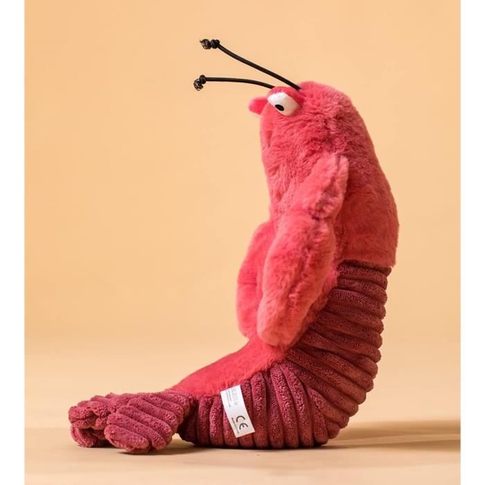 Soft animal en peluche rouge de la crevette un jouet en peluche