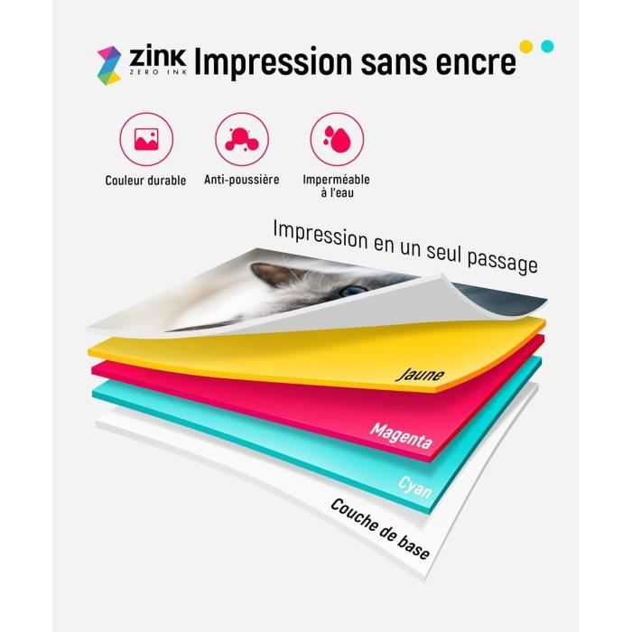 Polaroid Compatible Papier Photo Instantané ZINK 5,1 X 7,6 Cm - Blanc (50 Feuilles) Adhésif Pour Imprimantes Polaroid Papier Zink Polaroid Polaroid Compatible Papier Photo Instantané ZINK 5,1 X 7,6 Cm - Blanc (50 Feuilles) Adhésif Pour Imprimantes Polaroid Papier Zink Polaroid