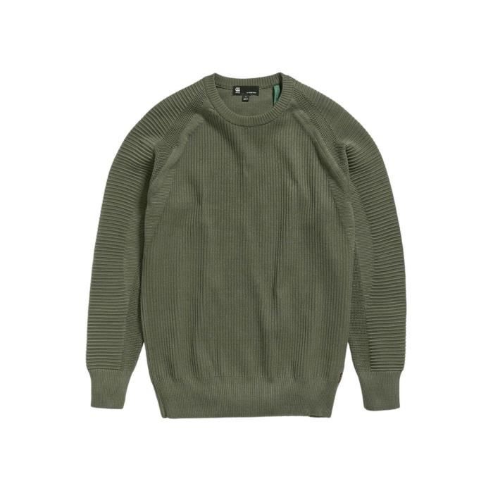 Pull tricoté G-Star 3D Biker pour homme Vert Vert Cdiscount