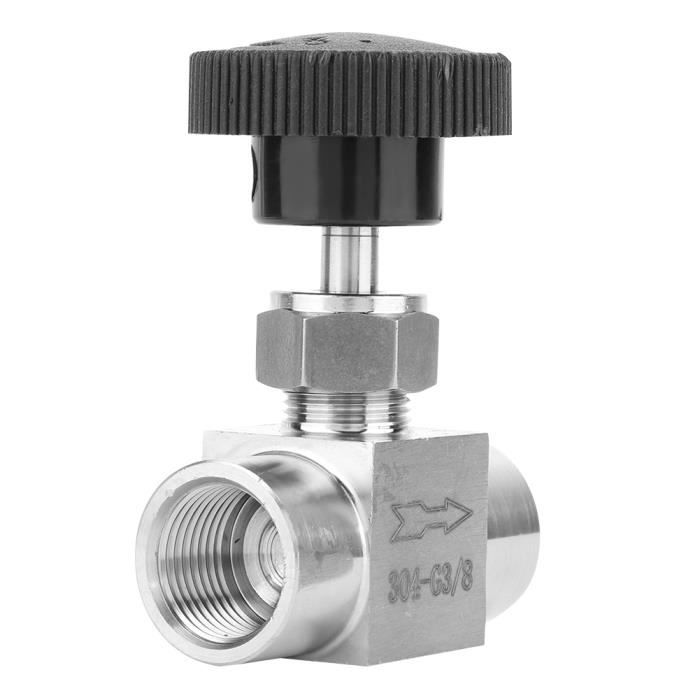 Vanne à Aiguille Inox 316 - 1/2" NPT Femelle - Pression 6000 PSI - Manuelle - Neuf