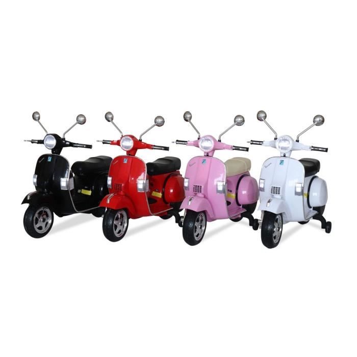Scooter rétro rose 6V, scooter électrique pour enfants