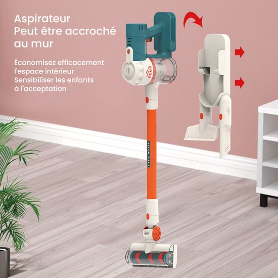 Ensemble de nettoyage pour enfants, jouet aspirateur pour tout-petits avec véritable fonction d'aspiration, effets sonores, meilleur cadeau pour garçons et filles