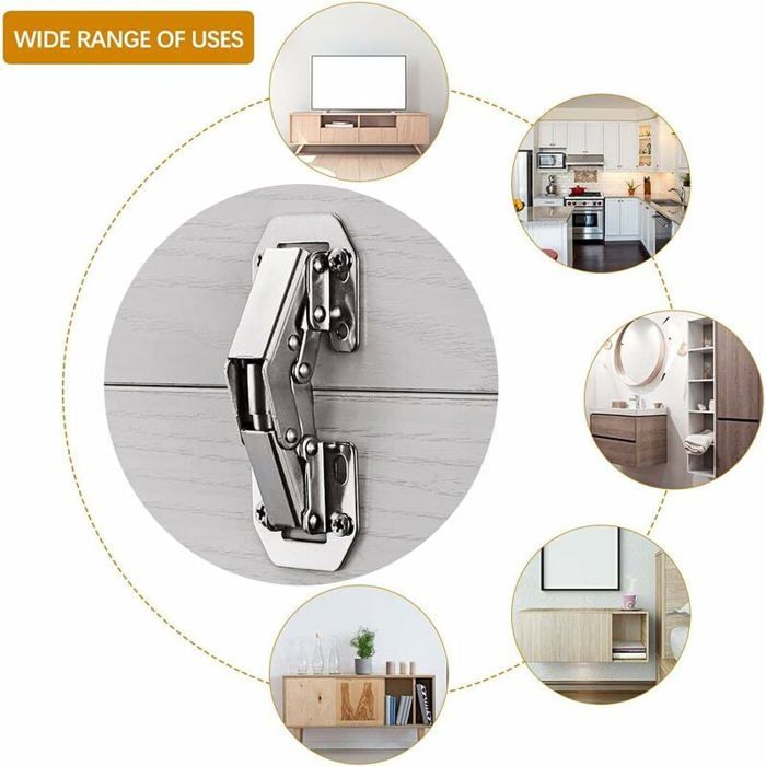 Lot De 5 Jeux De Charnières De Porte Pour Armoire – Idéal Restauration Meuble