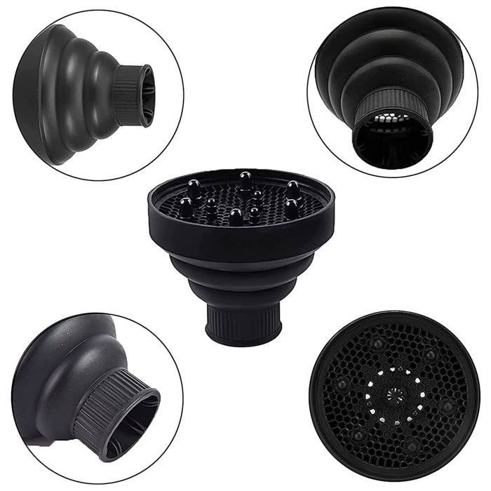 Embout Diffuseur Universel Pour Sèche-cheveux De Voyage - Pliable En Silicone - Neuf - MEDIA WAVE Store