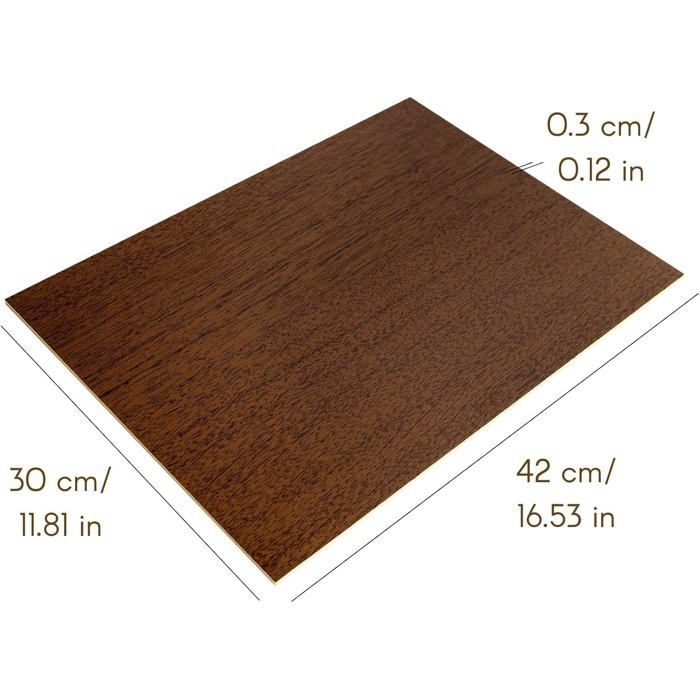 Lot 50 Plaques MDF A2 594x420mm 3mm - Bois Pour Découpe Laser CNC Bricolage Peinture Modélisme AtHaus