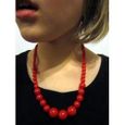 Collier grosses perles rouges-0