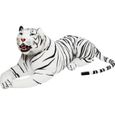 BRUBAKER - Peluche géante blanc Tigre avec des dents - 130 cm-0