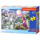 Puzzle 120 pièces - CASTORLAND - Princesse et sa Licorne - Dessins animés et BD - Enfant - 8 ans