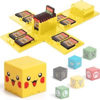 P jaune - Étui à cartes dessin animé Portable pour nintendo switch, étui de protection Zelda, joli support de