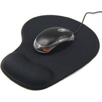 Tapis de Souris Mousse pour PC DELL Tendinite Bureau Repose Poignet (NOIR)