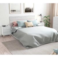 Tête de lit avec chevets Bois blanc - TWIST - Blanc - Bois - T&ecirc-te de lit : L 160 x l 2.5 x H 60 cm - Chevet : L 40 x l 33.5 x