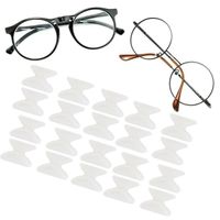 20 paires de coussinets antidérapants pour lunettes, coussinets de nez en silicone à nez adhésif doux pour lunettes de soleil et