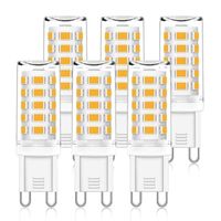 Lot de 6 Ampoules LED G9 3.5W 40W Équivalent Ampoules à Halogène 400LM Blanc Froid 6000K 
