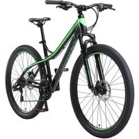 Vélo tout terrain BIKESTAR 27,5 pouces suspension avant cadre 17 pouces Noir Vert
