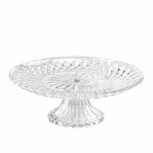 rockible Cloche à Gâteau Transparente, Cloche de Service, Présentoir à Pâtisserie Décoratif Transparent, Couvercle pour Assiette à Gâteau, 17.5x24cm