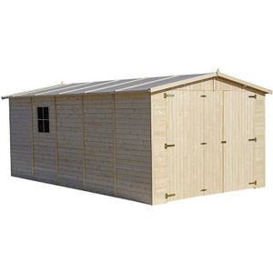 GARAGE Garage en bois TIMBELA - 516 x 324 cm - Constructi