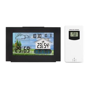THERMOSTAT D'AMBIANCE Thermostat d'ambiance,Therye.com-Station météo sans fil avec capteur et écran tactile,prévisions,intérieur- FJ3551A[F84]
