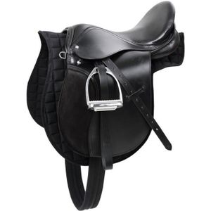 SELLE DE CHEVAL Kerbl Selle Cuir Noir