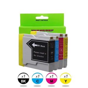 PACK CARTOUCHES Cartouches d'encre Brother LC1000 LC970 - Pack de 