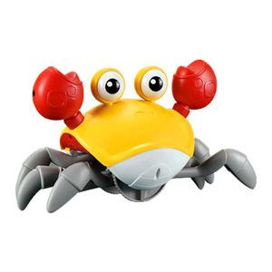 JOUET À BASCULE Jouet de crabe électrique pour enfants, peut éviter les obstacles, jouet pour enfants exquis, (rouge, 1 pièce)