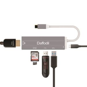 HUB Adaptateur USB C HDMI 4K, USB 3.0 – DAFFODIL HUB05