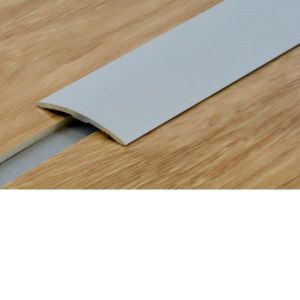 Barre de seuil adhésive différence niveau aluminium coloris (73) Chêne  blanc gris Long 90 cm larg 3,8cm Ht 1,2cm