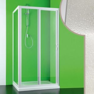 CABINE DE DOUCHE Cabine douche en acrylique FORTE Mercurio 80x140 cm avec ouverture latérale - Blanc