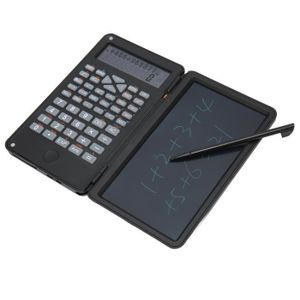 CALCULATRICE minifinker Calculatrice avec bloc-notes Calculatrice scientifique portable avec bloc-notes, écran bureau calculatrice Bleu Noir