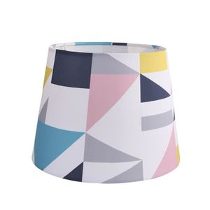 TISSU ABAT-JOUR E27 pour Lampe de Table de Chevet Blanc 20cm Bahati