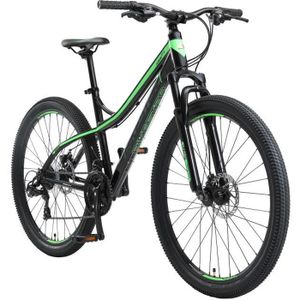 VTT Vélo tout terrain BIKESTAR 27,5 pouces suspension avant cadre 17 pouces Noir Vert