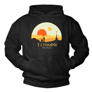 SWEATSHIRT Sweat Shirt Homme Capuche Imprimé - Tatooine Star 