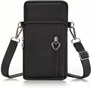 Noir YUHONLNOR Sac Bandouliere Femme Petit Sac A Main Femme,Sac bandoulière Femme Larges Bretelles,Cuir PU Petit Hobo Sac a épaule Elegant Sacs a Main 